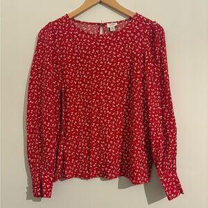 XS J. Crew Floral Blouse